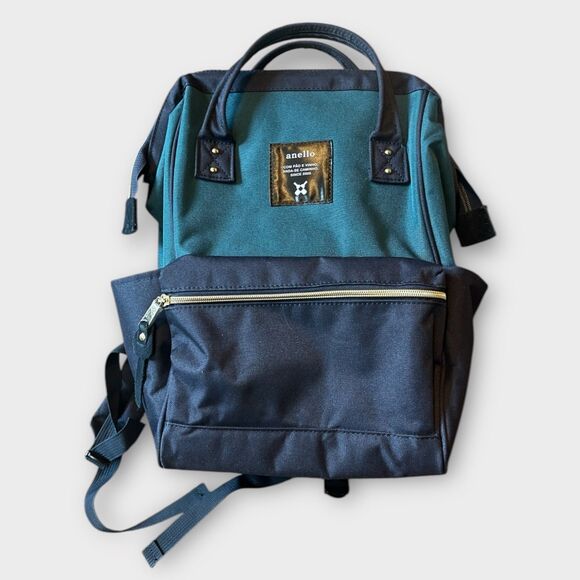 Anello Unisex Backpack Bottle Green/Navy – Minimalist, Durable, Stylish Bag - Picture 1 of 6
